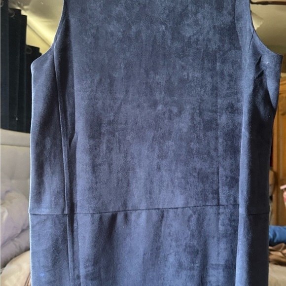 TCEC Blue Sleeveless Dress with pockets - Picture 2 of 7